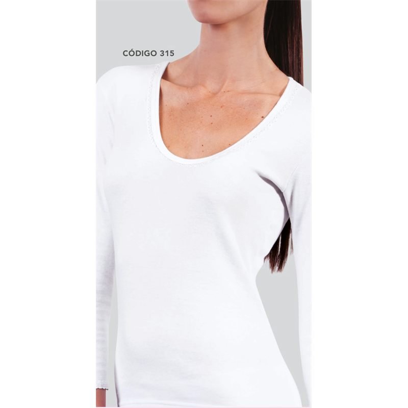 315 Camiseta manga larga 100% de algodón - Sweet Cotton