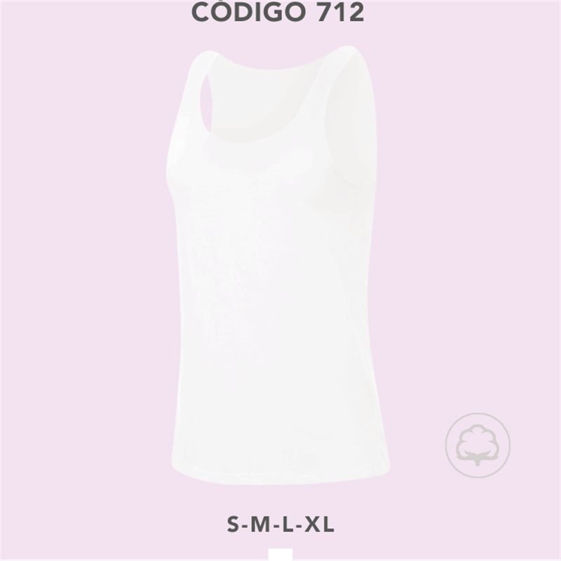 712 Camiseta sin mangas en tejido rap 100% algodón - Sweet Cotton