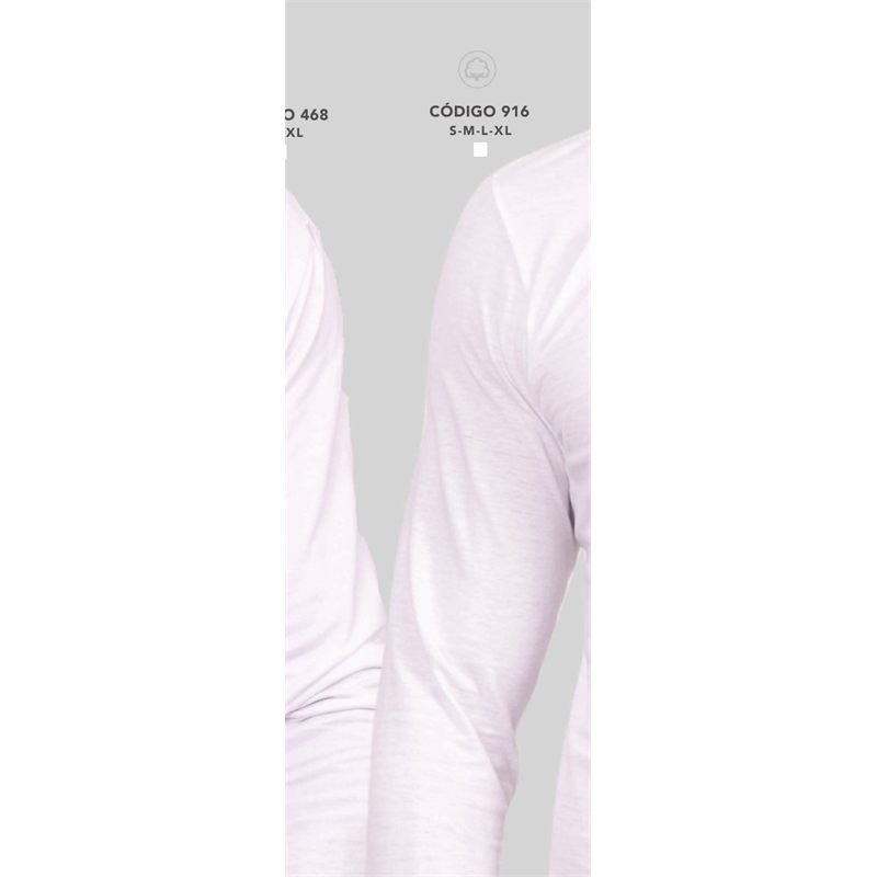 916 Camiseta manga larga cuello redondo de algodón - Boston