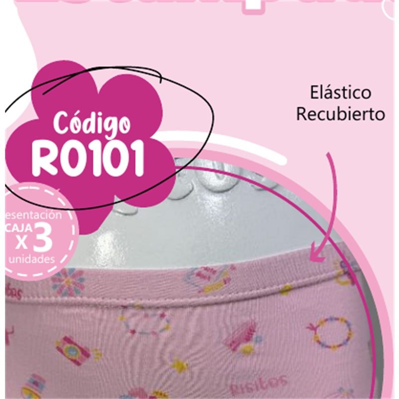 R0101 Trusa Estampada (caja x3) - Risitos