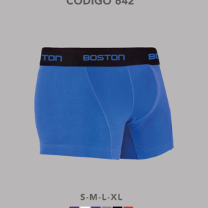 Boston 642 - Bóxer corto a la cadera con ajuste perfecto en tejido jersey con elastano