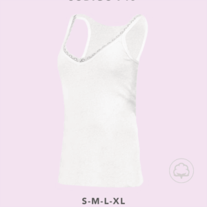 Sweet Cotton 713 - Camiseta tank top cuello "v" 100% algodón