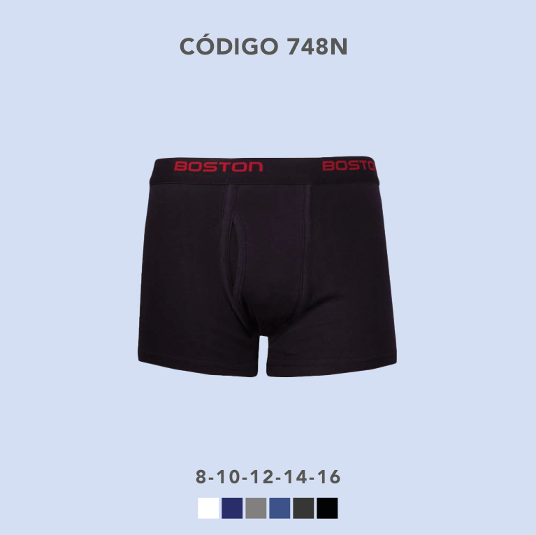 Boston Kids 748N - Bicishort en tejido rib con elastano