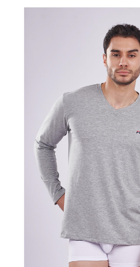 Fila FC-241 - Polo Cuello en V Manga Larga